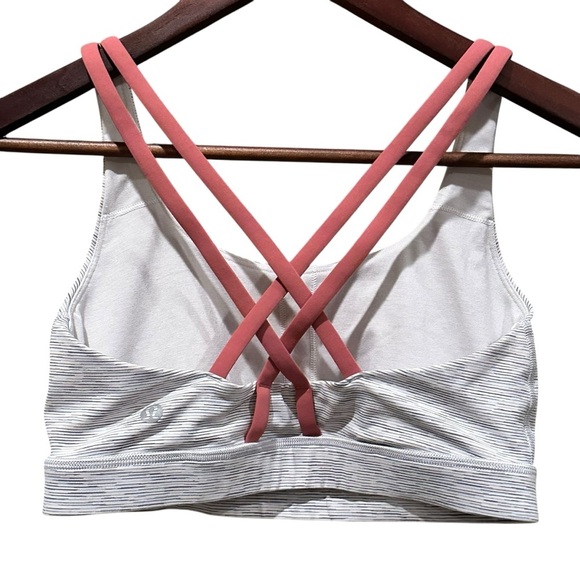 Lululemon Energy Bra Wee Are From Space Nimbus Battleship Raspberry Size 6 - Picture 5 of 7